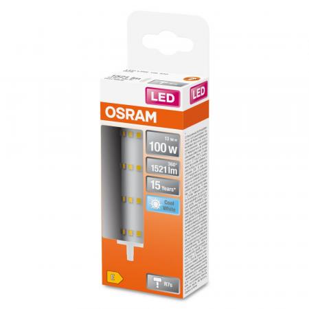 Helle Osram R7s LED 118mm Stablampe 13W wie 100W 4000K neutralweißes Licht